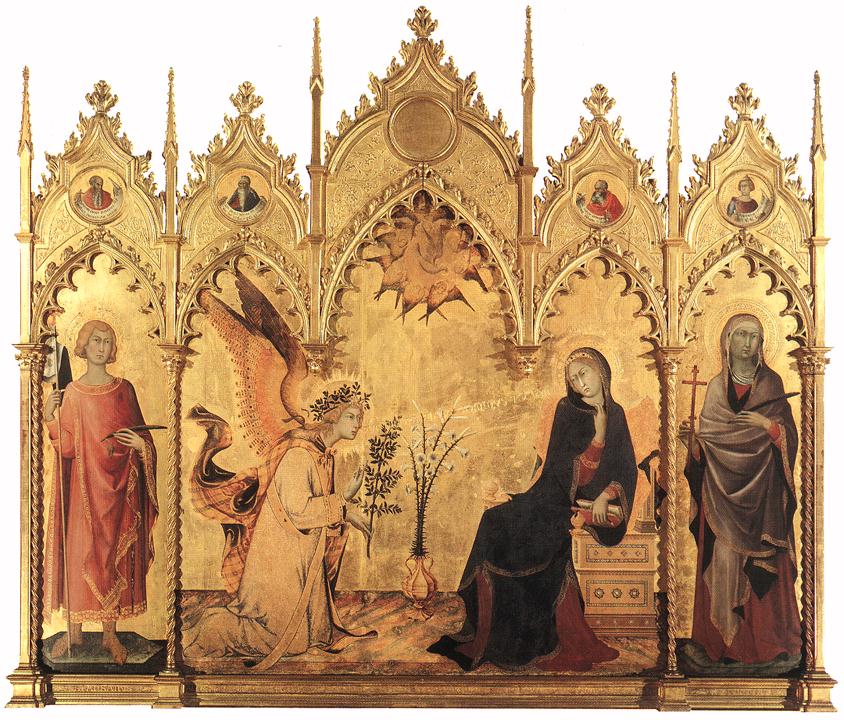 The Annunciation and Two Saints sg